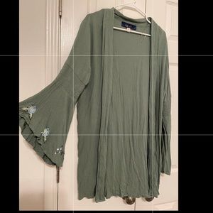 Bell sleeve cardigan